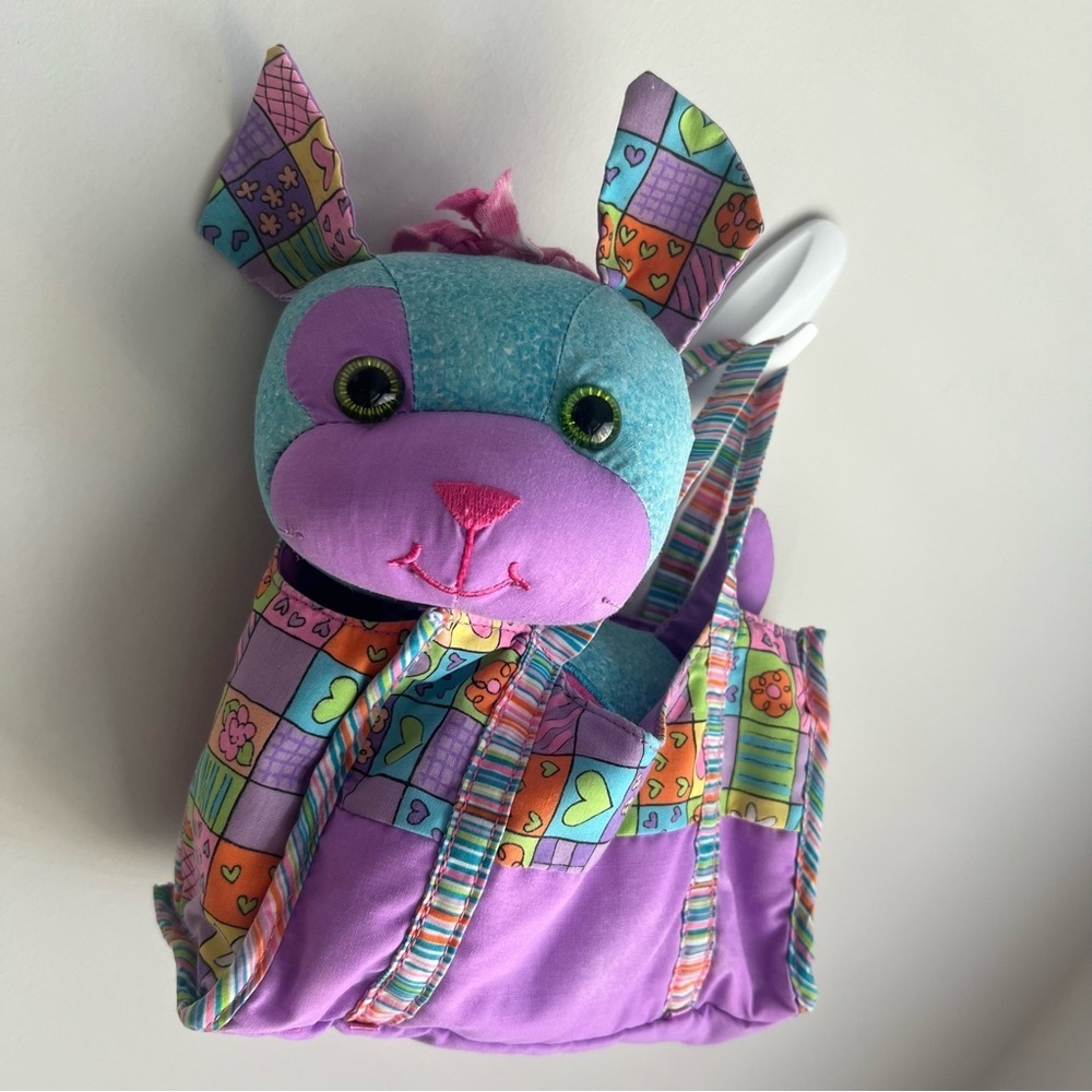 DOODLE BEAR PETS Puppy Dog & Carrier Purse Bag Vintage Circa 2006